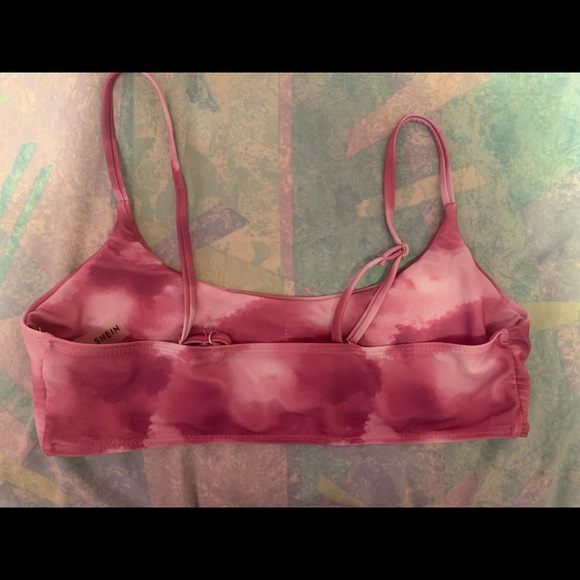 Purple tie dyed bathing suit top bought from SHEIN - Picture 2 of 4